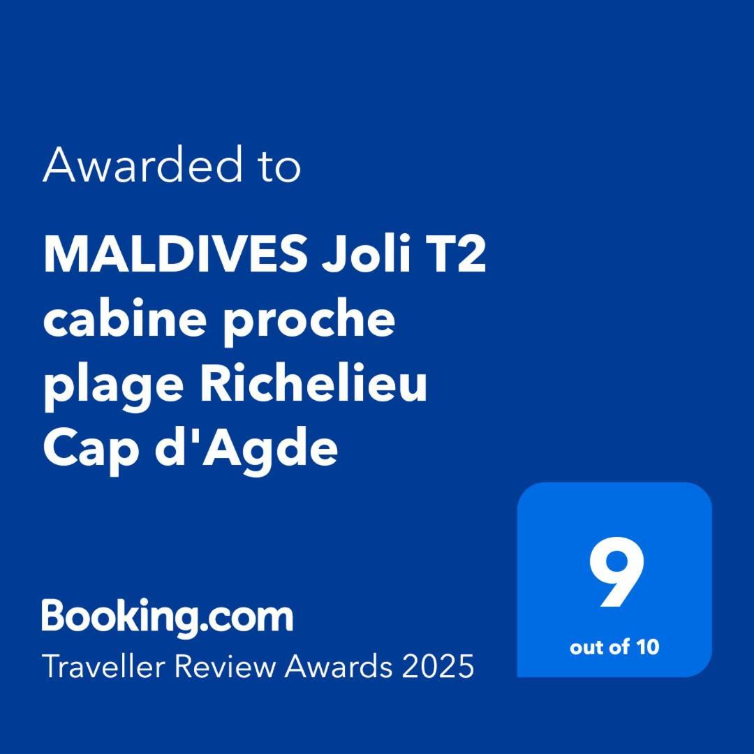 Maldives Joli T2 Cabine Proche Plage Richelieu Cap D'Agde Zewnętrze zdjęcie